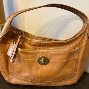 Coach Ergo Hobo Bag with turnlock pocket